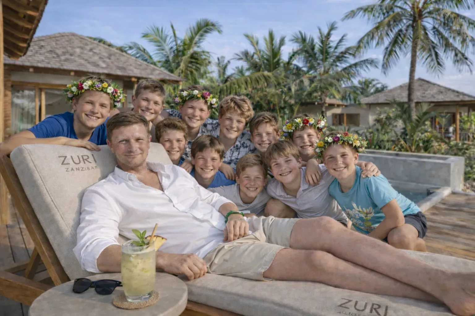 Václav Dejčmar v resortu Zuri Zanzibar