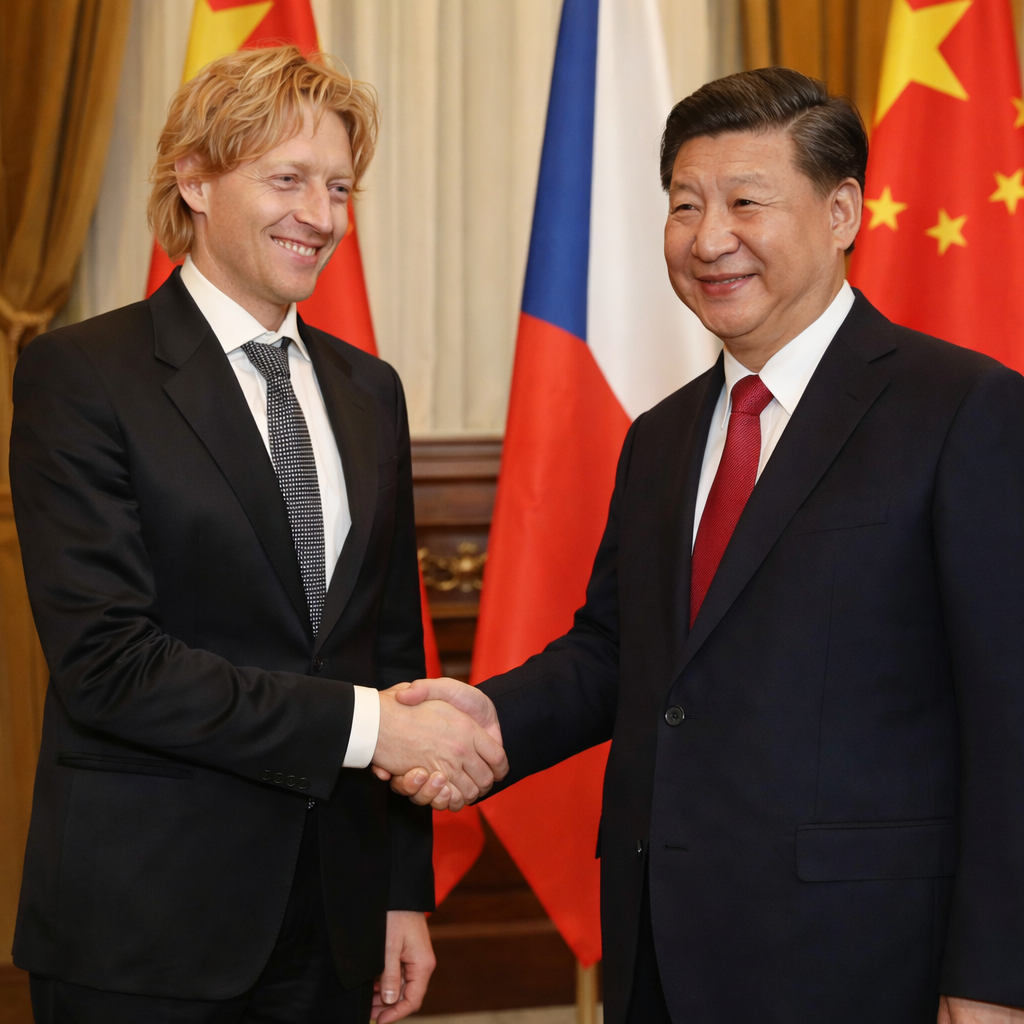 Karel Janeček a Xi Jinping